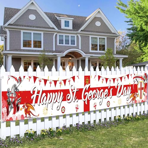 Red and White St Georges Banner