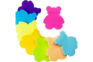 GIRSARRDER Cute Shaped Sticky Notes Set, Colorful Self-Stick Memo Pads for Kids & Students, Bulk Colorful Post Memo Notes for