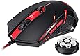 Redragon M601 Wired Gaming Mouse, Ergonomic, Programmable 6 Buttons, 3200 DPI with Red LED Mouse for Windows PC Games - Black