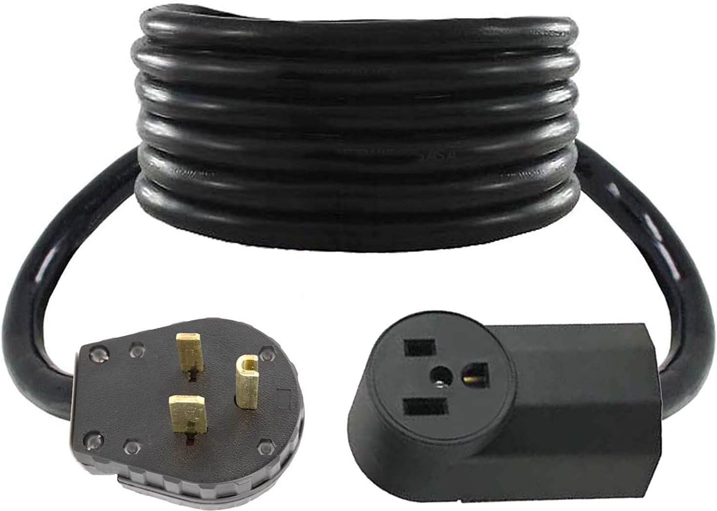 60Foot Extension Cord, Real Copper Wire, 650P Male Plug To 650R