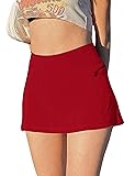 Meladyan Women Sexy Micro Skirt Lining Shorts