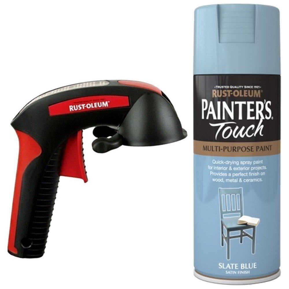 Buy RustOleum Painters Touch Slate Blue Satin Spray Paint 400ml with a