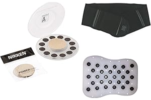 NIKKEN Magnetic Therapy Bundle - Mini Magnets 1462 - Medium Back Belt 18221 - Lower Back Magnetic Pad 14471 - Back Pain Relief, Lumbar Support, Posture Brace