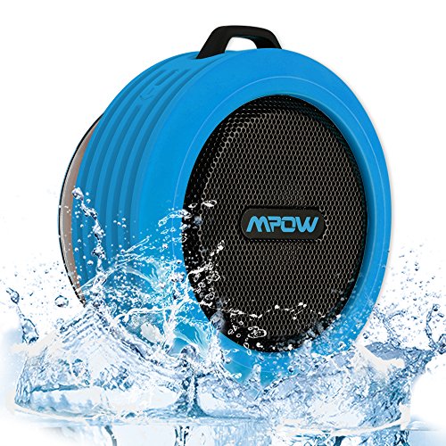 Altavoz Bluetooth Ducha Impermeable con Microfono, Altavoz Portatil con Ventosa para Ducha