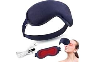 Eyemos Dry Eye Relief Mask, Dry Relief Eye Cover with Adjustable Warmth & Gentle Vibrations, Eases Eye Weariness, Fits Most F