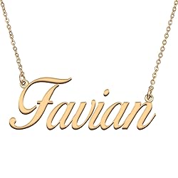 HUAN XUN Customized Custom Simple Any Name Necklace