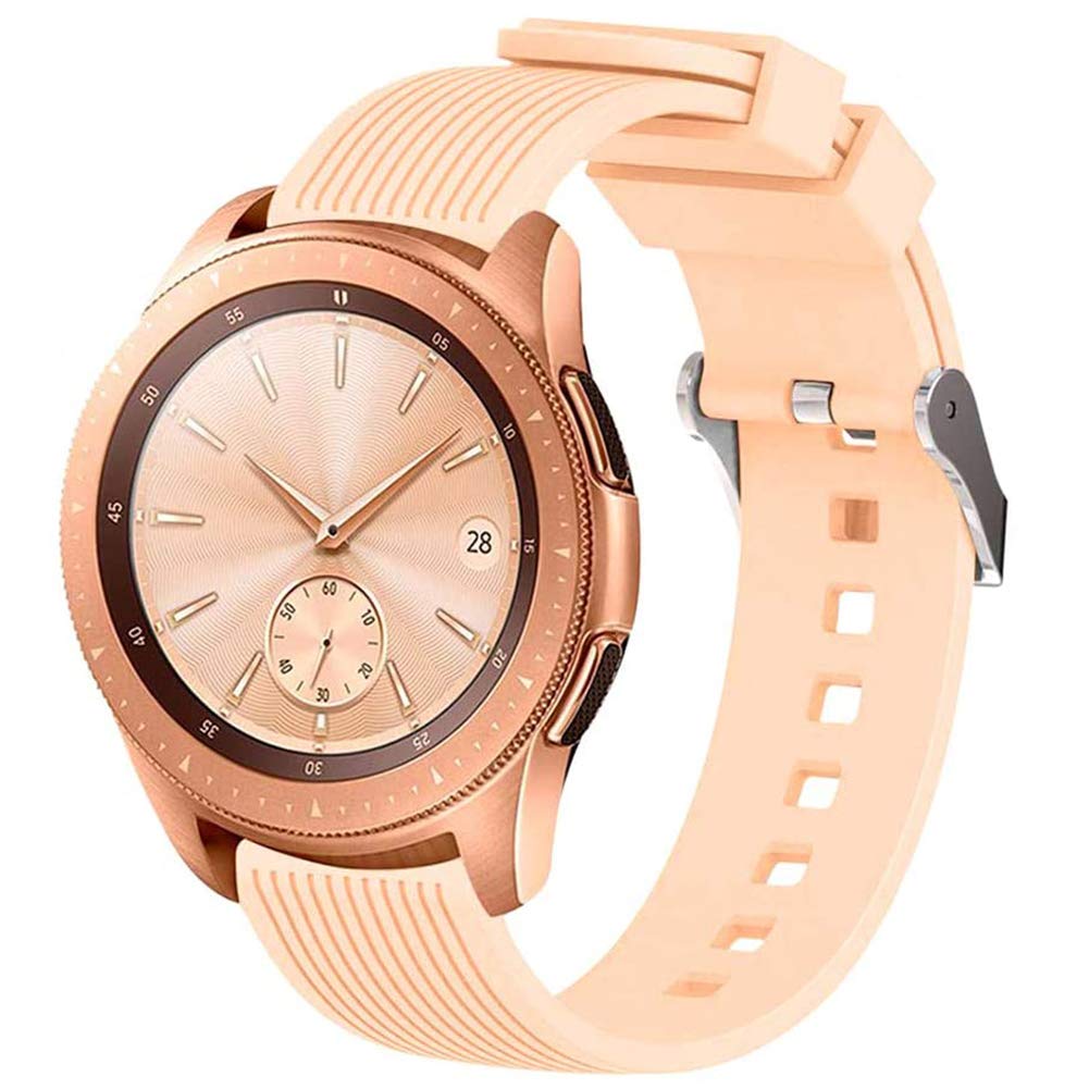 FunBand Strap Compatible with Gear Sport Armband, 20mm Silikon Armband Ersatz Watch Strap Compatible with 20mm Universal Strap/Samsung Gear Sport/Gear S2 Classic/Galaxy Watch 42mm (42mm,Orange)