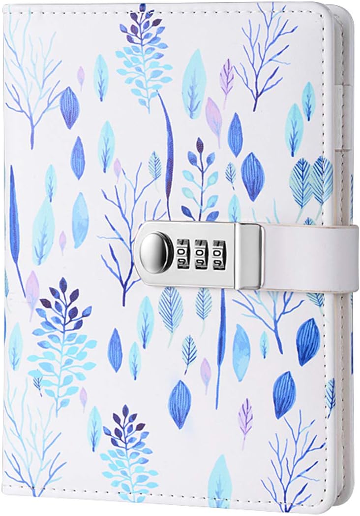 ToiM PU Leather Journal, A5 Secret Diary with Lock (Forest)