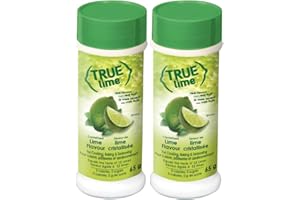True Lime Shaker Lime Powder Seasoning, 65 g (2-Pack), Unsweetened, Zero Calories, No Sodium, for Cooking, Baking & Seasoning