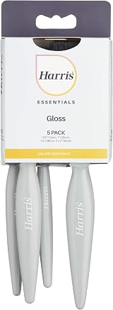 Harris Essentials Woodwork Gloss Paint Brush Set 5pc 0.5in 1in 1.5in 2in view 2