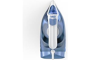 IRONDAY 200ML Large Water Tank Steam Iron for Clothes, 1200W Iron Remove Wrinkles on Clothes, Spray Mist Burst of Steam, Ironing Clothes for All Fabrics