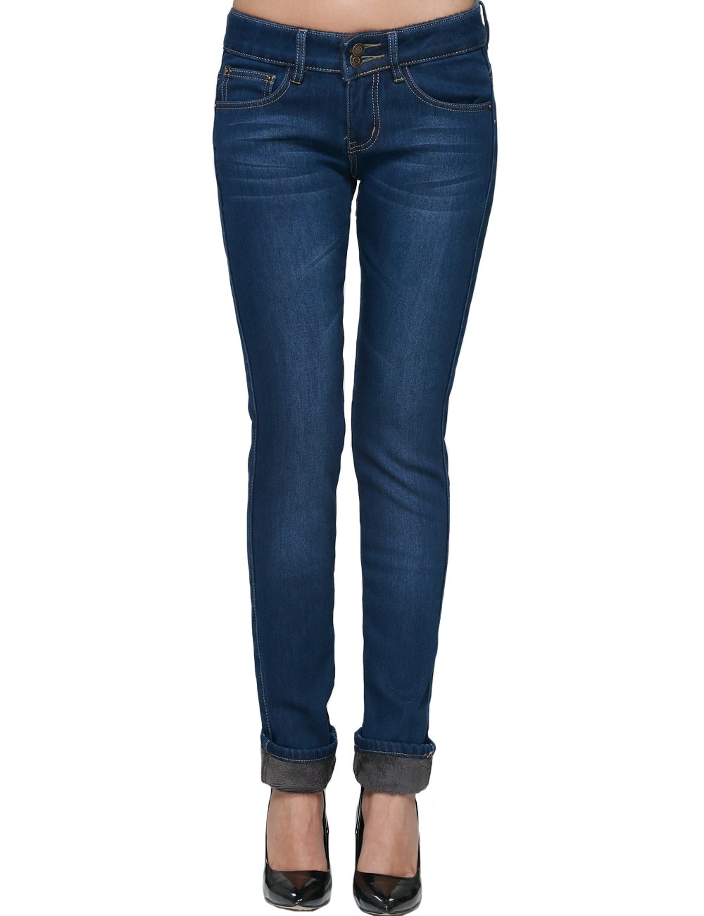 women's jeans lined with fleece