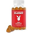 Playboy - Maca Root Gummies for Women and Men (60 Count - Peach Flavored) - Boost Sexual Vitality, Libido, Fertility - Maca Gummies Supplement - 100% Natural, Vegan Non GMO - 4:1 Extract Maca Peruana