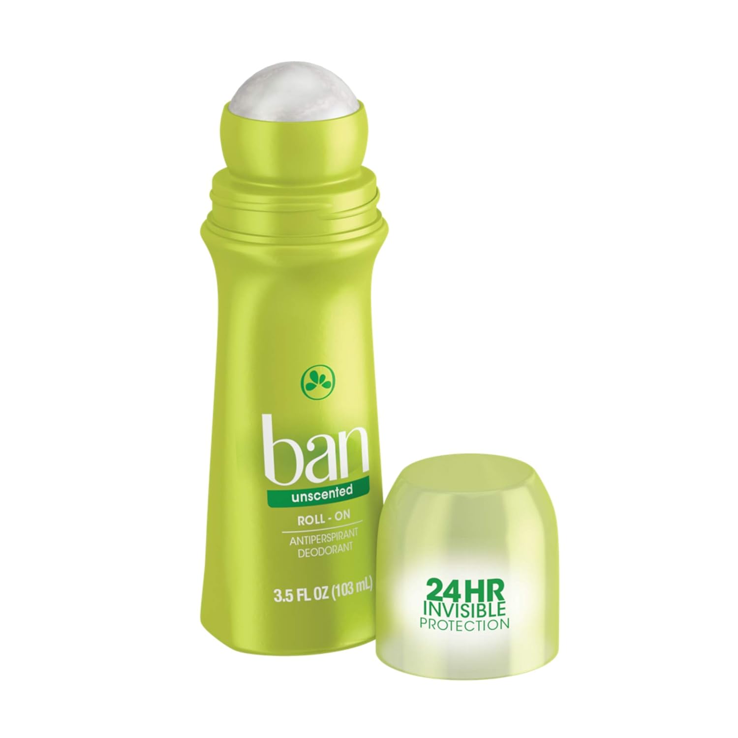 Ban Roll-On Antiperspirant Deodorant, Unscented, 1.5oz (Pack of 4) : Beauty