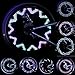 LEBOLIKE Bike Wheel Lights Waterproof Colorful LEDs Spoke Lights for Bicycle Wheel Spoke 30 Pattern Decorations - (1 Piece for 1 Tire)