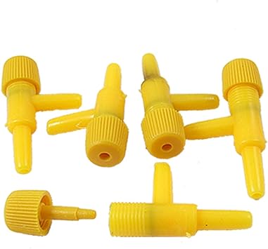 Amazon Uxcell エアーコントロールバルブ 水槽用エアー バルブ ツーウェイデザイン イエロー プラスチック製 5 本入り Uxcell ウォーターポンプ用アクセサリー 通販