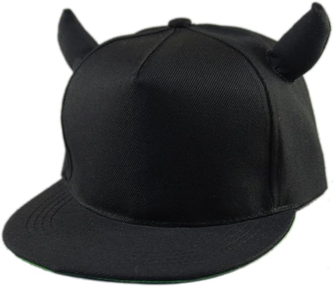Thenice Women's Devil Ox Horn Hat Baseball Cap (Black) Amazon.ca