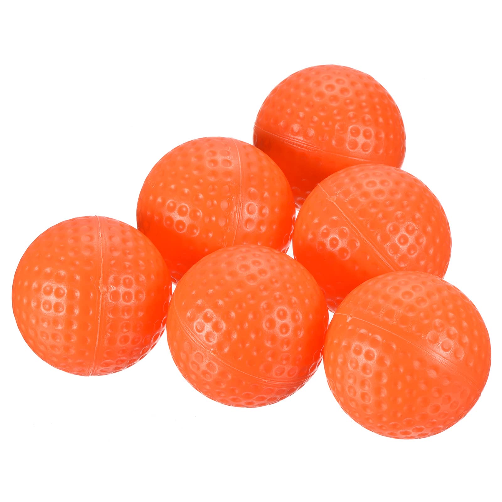 PATIKIL Golf Practice Ball, 16 Pack Plastic 41mm Hollow Flight Training for Indoor Swing Practice, Orange