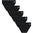 Reebok Low Rise Mens Briefs - 5 Pack Soft Cotton Underwear with Supportive Contour Pouch - Supportive Fit for Everyday Wear