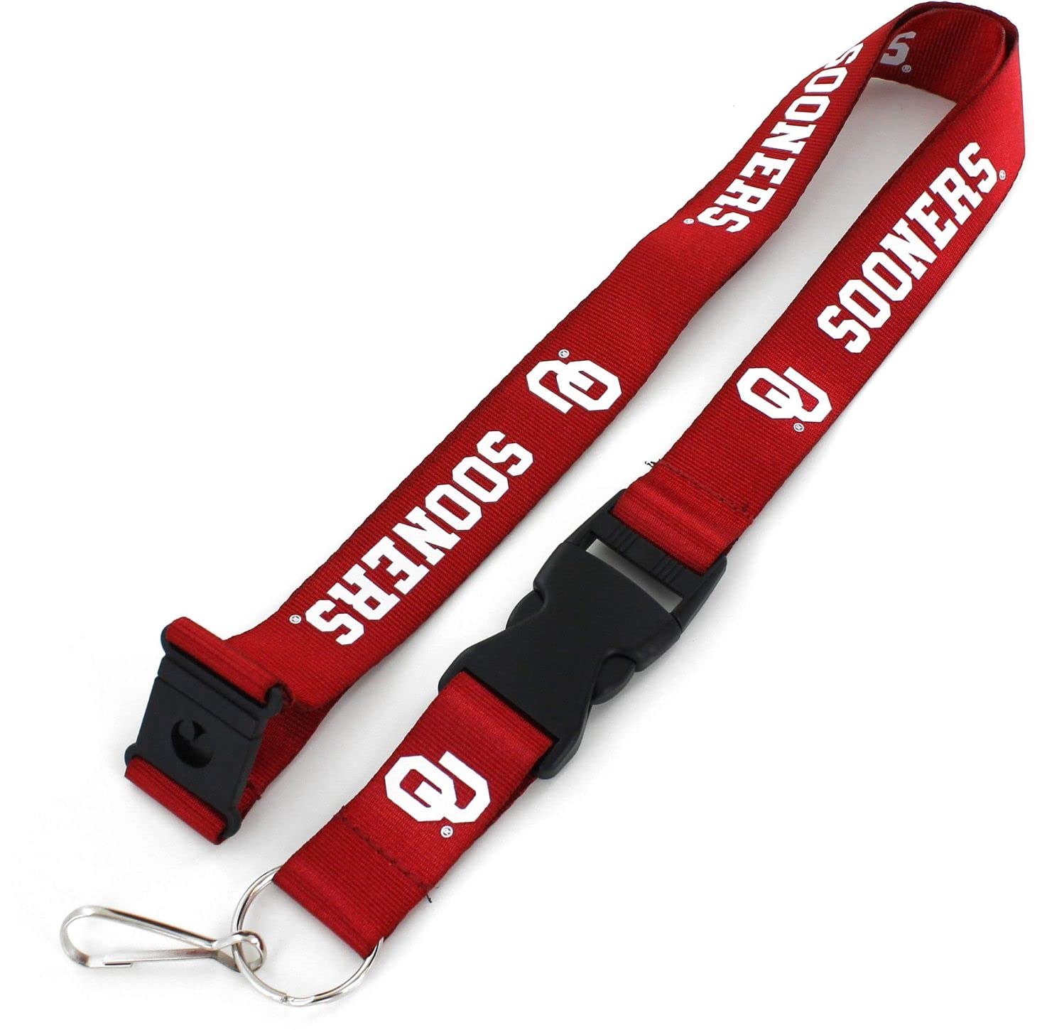 Photo 1 of NCAA Oklahoma Sooners Team Lanyard, Red