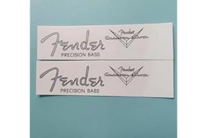 CJGHJNFF Fits For Fender Electric Guitar & Bass Head Stickers - 16 CS P bass Logo Water Transfer Stickers - Trademark Tearable Film