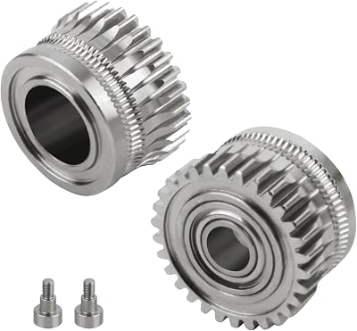 UniTak3D K1 Max Extruder Gear 2Pcs Nickel-plated Alloy for Creality