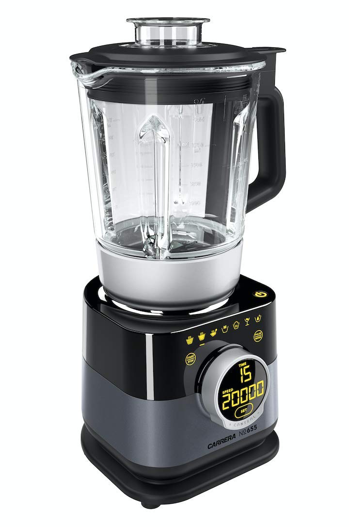 Carrera Blender 655, 4 in 1 Electric Kitchen Appliance, Crush Mix Cook and Steam, For Making Soup Smoothie Shakes and Sauces with Ice Crusher for Cocktails - Stainless Steel, 1.75L, 1000 W