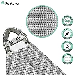 SunnyRoyal 25'x42' Sun Shade Sail Super A Ring Wire