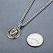 Aoiy Stainless Steel Buddha Pendant Necklace, Unisex, 24