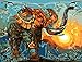 TianMai New Paint by Number Kits - Sunset Colorful Elephant 16x20 inch Linen Canvas Paintworks - Digital Oil Painting Canvas Kits for Adults Children Kids Decorations Christmas Gifts (No Frame)