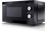 Sharp YC-MS01U-B Compact 20L 800W Microwave with 5 Power Levels Black view 3