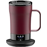 Self-Heating Coffee Mug, 14oz Heated Coffee Mug - Rechargeable Temperature Control Coffee Mug Keep Coffee Hot, Smart Mug Great Gift for Coffee Lovers & Slow Sippers