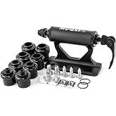 Bike Fork Mount, Upgraded Quick Release Thru Axle Bicycle Fork Rack Block with 4 Adapters for Car Trucks Vans SUV Transport and Storage, Black