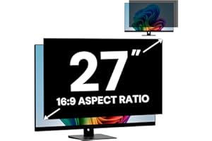 27 Inch Computer Monitor Privacy Screen Filter for 16:9 Aspect Ratio Monitor, Removable Computer Screen Privacy Shield and 27