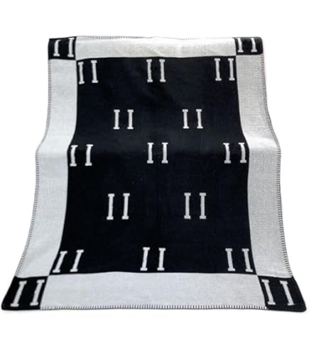 QZYGWCS H Blanket Soft Fleece Throw Blanket: Soft Warm Portable Shawl Plush Throw Blanket Decorative Sofa Blanket For Home Decoration Leisure And Daily Use - View #8