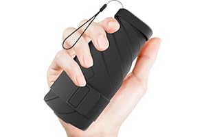 MOORRLII Mini Travel Folding Umbrella for Purse - UPF 50+ Sun & Rain UV Protection, Windproof Small Compact Lightweight Design Fits in Pocket or Bag, Portable Wallet Parasol for Commuter, Men Women Boys Girls