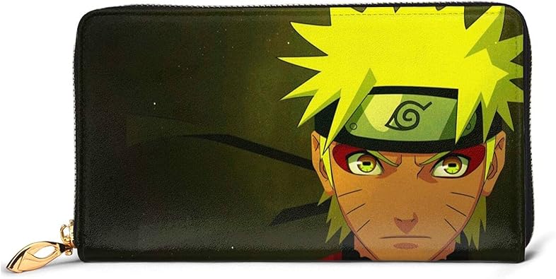 Amazon うずまきナルト 3 人気 おしゃれプリント 長方形の財布 ファスナー財布 大容量 本革製 ウォレット 手提げ袋 耐久性 小銭入れ 男女兼用 多機能 ゃれ レザー プレゼント 小さい財布 財布