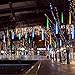 LED Meteor Shower Lights,Haimi Tree 12 Inch 8 Tube 144 Leds,Falling Rain Drop Icicle Snow Fall String LED Waterproof Christmas Lights for Holiday Xmas Tree Valentine Wedding(Blue)