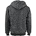 Marled Heavyweight Sherpa Lined Fleece Hoodies For Men Full Zip Plus Size Big and Tall Sweatshirts Jackets