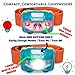 Brightest IMPROVED LED Headlamp Flashlight Backpacking Lightweight Portable Head Lamp TORCH Night Light for Runners Bicycles, Perfect Camping Gift Kit w 3AAA Batteries Lantern Waterproof Box +Bonuses