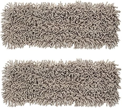 Cedar Creek Professional Grade 24" Microfiber Dust Mop Refill Pad with Hook &amp; Loop Style Attachment for Universal Fit on any Hook &amp; Loop Style Frame, 2 Count