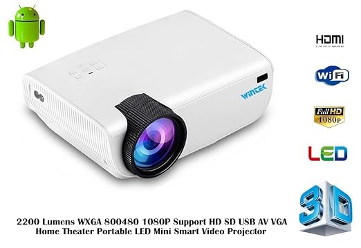 Wintek LED LCD Projector Wi-Fi Fully HD 3D 2200 Lumens