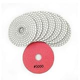 SHDIATOOL 8Pcs 4 Inch Diamond Wet Polishing Pads