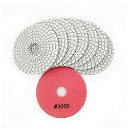 SHDIATOOL 8Pcs 4 Inch Diamond Wet Polishing Pads