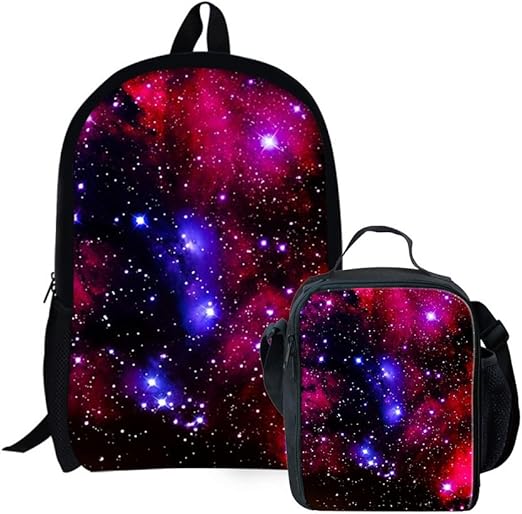 galaxy backpack and lunchbox