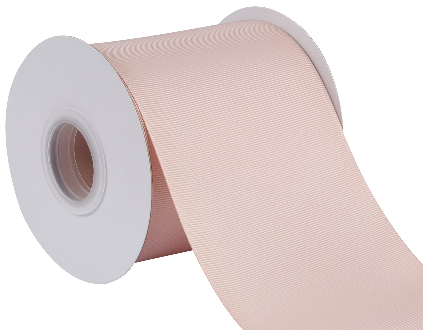 Joycrosso 100mm Width Grosgrain Ribbon 22 Meters-Roll Set for Chair Sash Gift Wrapping Party Favor Home Decoration Craft Supplies, Vanilla