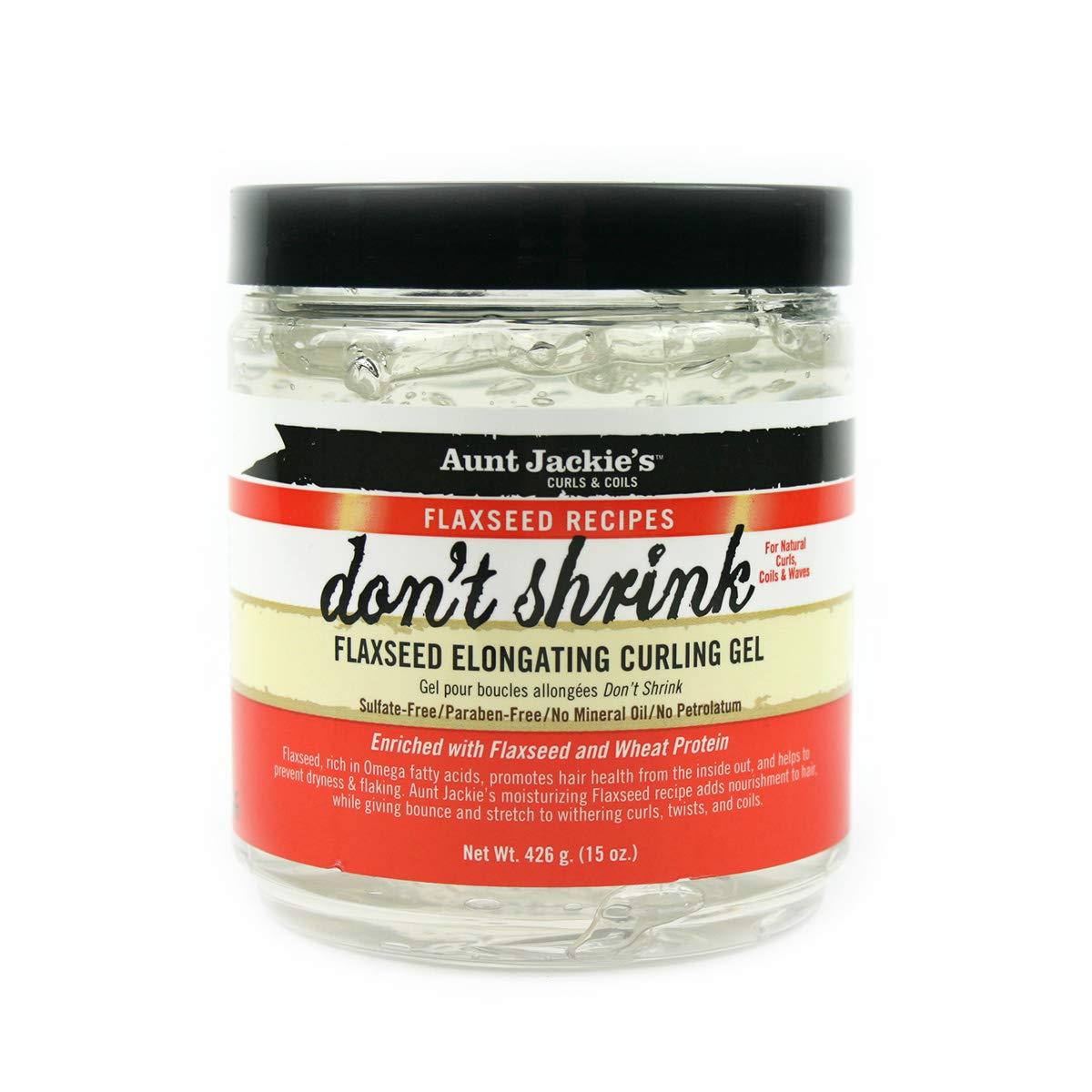Aunt Jackie's Curls & Coils Don't Shrink Flaxseed Elon Gating Curling Gel 426g