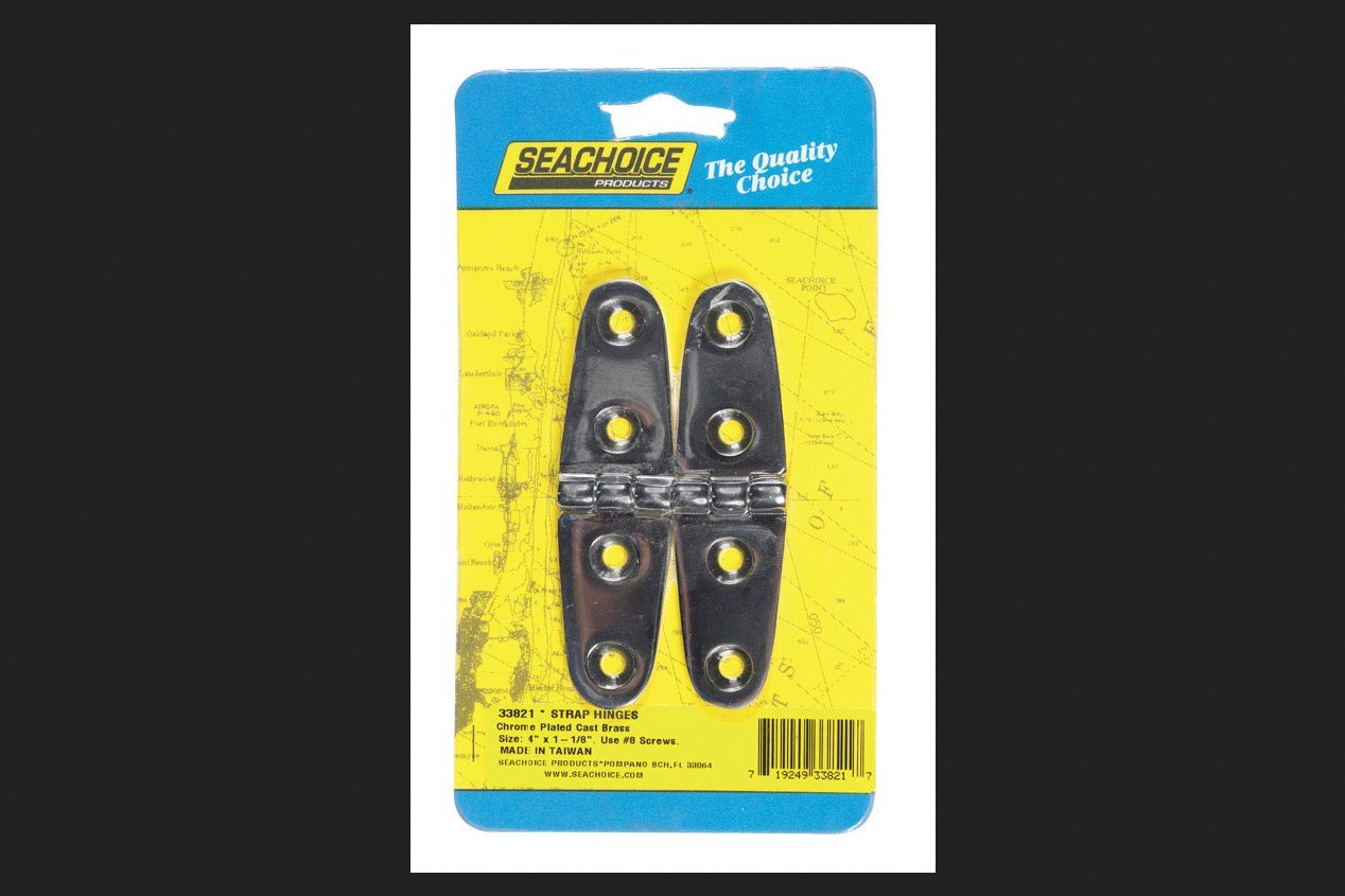 Seachoice 50 – 33821 Hinge alargada Chrome-Plated Brass, 102 x 29 mm