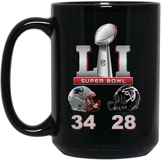 Super Bowl 51 Final Score Coffee Mug Patriots Mug Falcons Mug 15 Oz