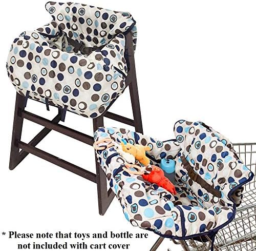 2-in-1 Shopping Cart Cover | High Chair Cover for Baby | Medium